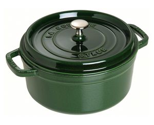 Round Cocotte - 28cm Basil Green